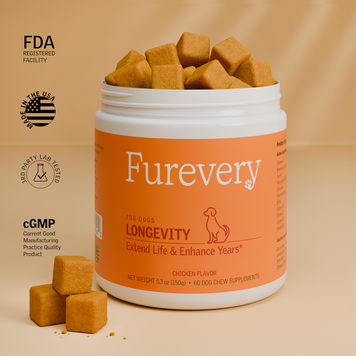 Longevity Daily Multivitamin for Dogs